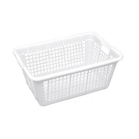 CORBEILLE LINGE 57L BLANC
