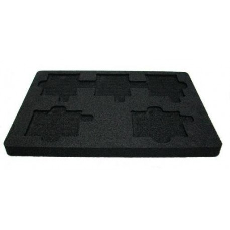 MOUSSE POLYETHYLENE CONDUCTRICE NOIRE 255X355X6MM POUR BAC GERBABLE 4