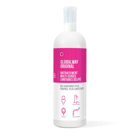 NETTOYANT SANITAIRE GELIFIE BIOTECH GLOBALWAY ORIGINAL BLUE 6X1L