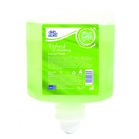 SAVON MOUSSE DEB REFRESH ENERGIE FOAM R.ENG1L EN 6X1L