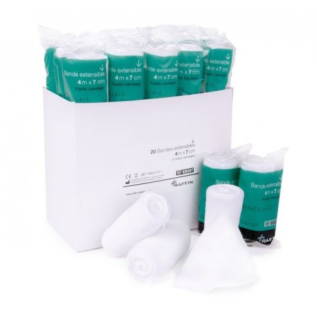 BANDE EXTENSIBLE 7CMX4MPOUR PANSEMENTS X20