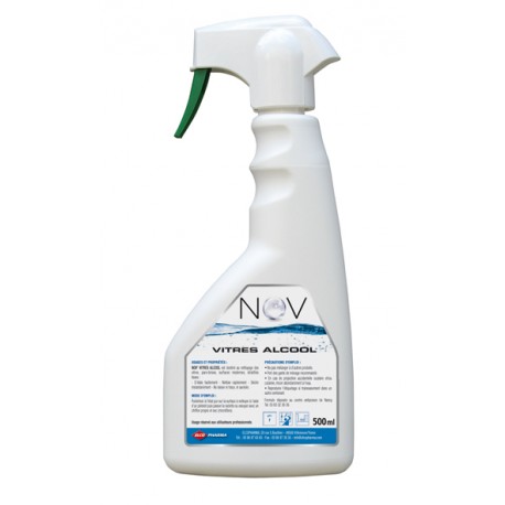 LIQUIDE VITRES NOV'VITRES BLEU A L'ALCOOL PISTOLET EN 12X500ML