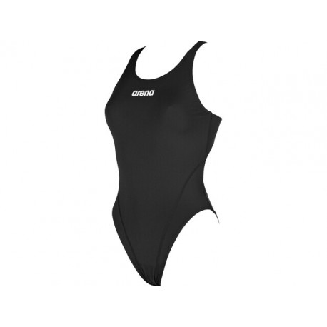 MAILLOT DE BAIN FEMME ARENA SOLID SWIMTECH HIGH NOIR