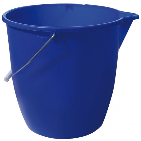 SEAU 12L ROND PLASTIQUE BLEU BEC VERSEUR R.084E X12
