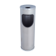 POUBELLE CENDRIER 30L NOIRE EN ACIER POLI 650X250 R.AL72201