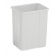 POUBELLE 25L BLANCHE PLASTIQUE SANS COUVERCLE R.0708169/BL