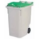 CONTAINER 0340L GRIS/COUVERCLE COULEUR SANS BARRE VENTRALE
