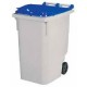 CONTAINER 0340L GRIS/COUVERCLE COULEUR SANS BARRE VENTRALE