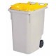 CONTAINER 0340L GRIS/COUVERCLE COULEUR SANS BARRE VENTRALE