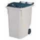 CONTAINER 0340L GRIS/COUVERCLE COULEUR SANS BARRE VENTRALE