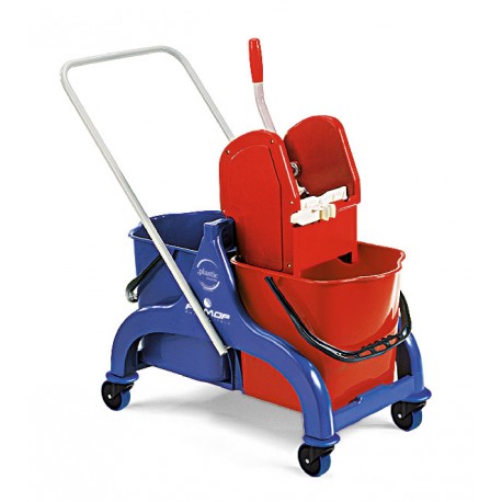 CHARIOT LAVAGE FRED TIMON RILSAN AVEC SEAU 2X15L+ PRESSE MACHOIRE