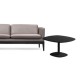 TABLE BASSE OVALE ROUND NOIRE 700X700X400MM