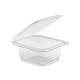 BOITE AVEC COUVERCLE CHARNIERE PLAT CRISTAL 500CC R.X500GC X600