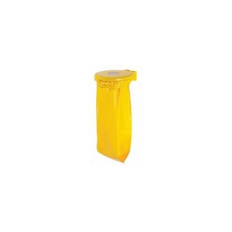 SUPPORT SAC POUBELLE 110L COLLECTRAP JAUNE R.57514