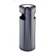 POUBELLE CENDRIER 30L NOIRE EN TOLE ELECTROZINQUEE 650X250 R.AL72200N