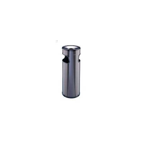 POUBELLE CENDRIER 30L NOIRE EN TOLE ELECTROZINQUEE 650X250 R.AL72200N